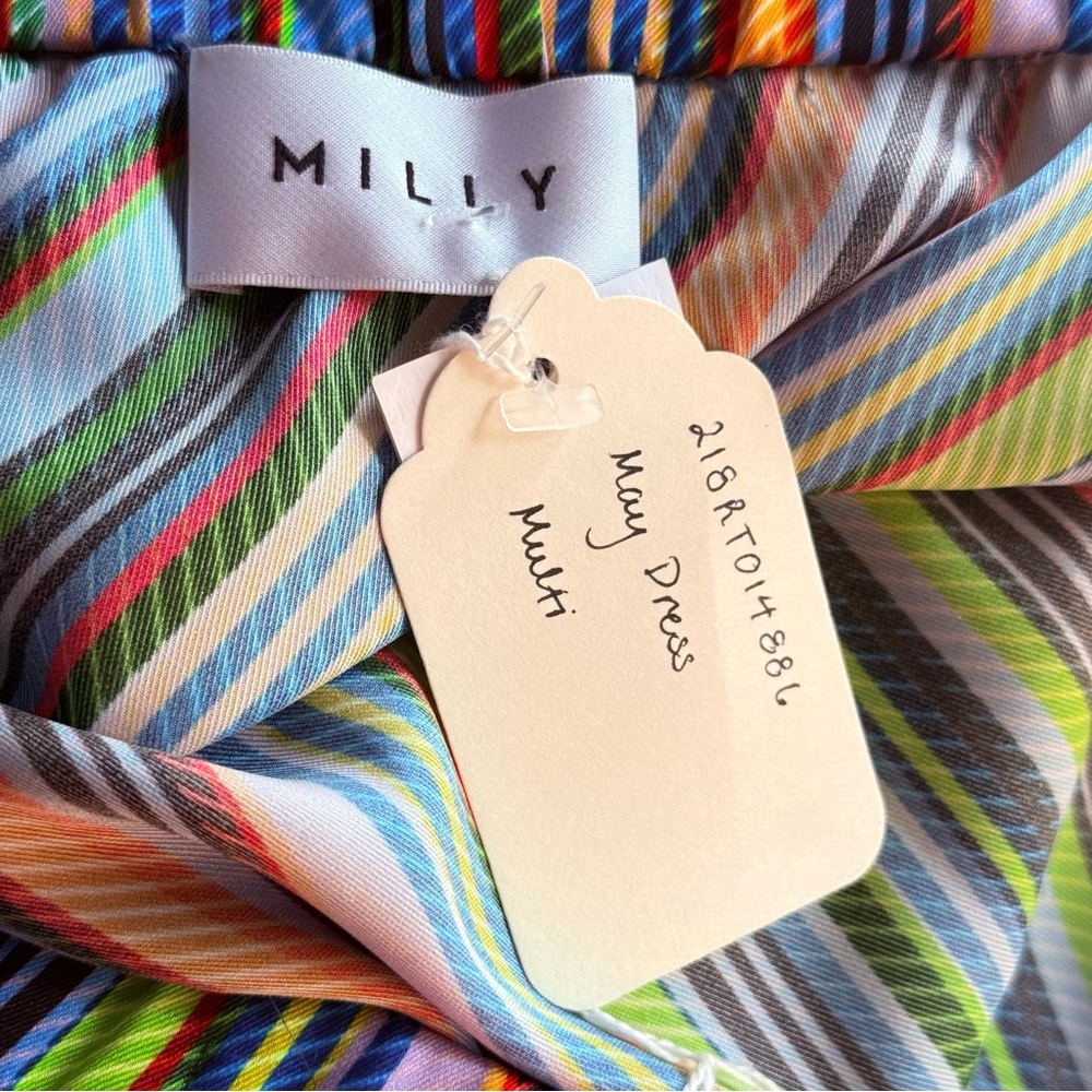 Milly Multicolored One Shoulder May Dress Size Small - Picture 9 of 12
